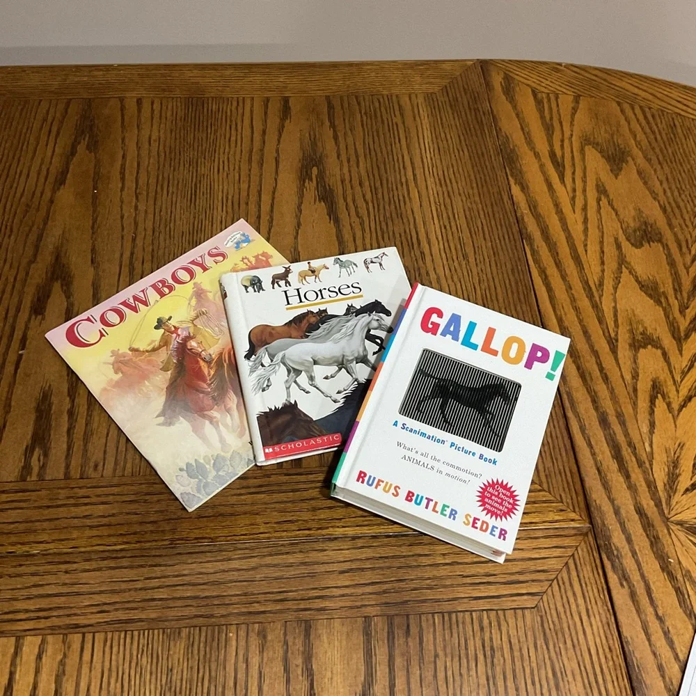 Set of Three Horse and Cowboy Books